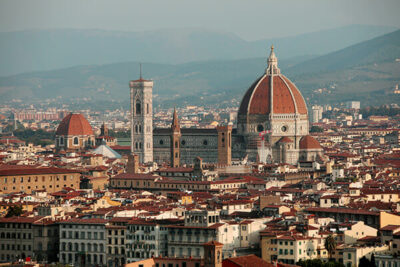 Artistic print of Campanile di Giotto's Bell Tower in Florence, Italy. By Photographer Scott Allen Wilson.