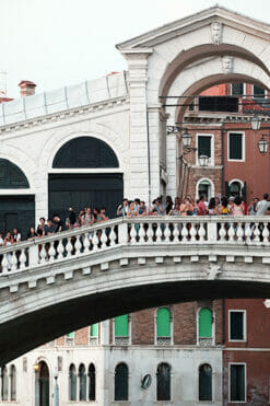 Photo of Ponte di Rialto by Photographer Scott Allen Wilson, showing the renaissance architecture of Venice, Italy.