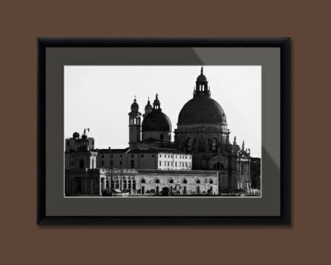 Black and white photo of Santa Maria Della Salute in Venice, Italy by Photographer Scott Allen Wilson