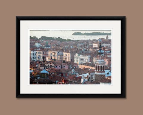 Panoramic view of Venice, Italy taken by Photographer Scott Allen Wilson, capturing Venetian main architectural monuments