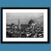 Framed Black and White photograph of Piazzale Michelangelo in Florence, Italy. By Photographer Scott Allen Wilson.