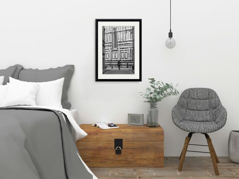 Image captured by Photographer Scott Allen Wilson of a girl riding a bike with Santa Maria del Fiore in the background.