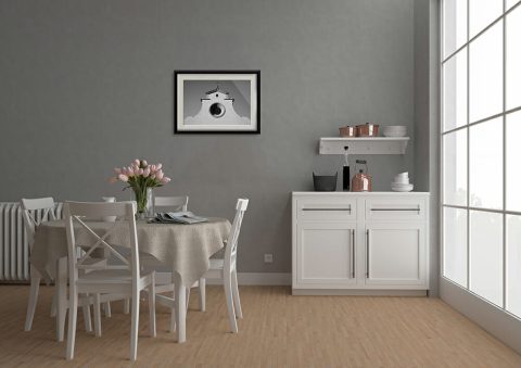 Amazing black and white symmetric image captured by Photographer Scott Allen Wilson of Santo Spirito in Florence, Italy.