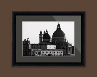 Black and white photo of Santa Maria Della Salute in Venice, Italy by Photographer Scott Allen Wilson