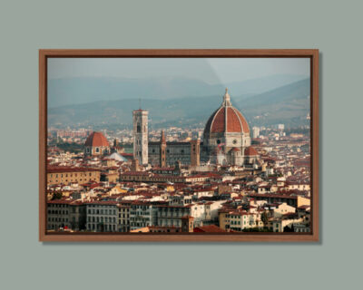 Framed artistic print of Piazzale Michelangelo in Florence, Italy. By Photographer Scott Allen Wilson.