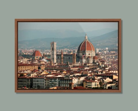 Framed artistic print of Piazzale Michelangelo in Florence, Italy. By Photographer Scott Allen Wilson.