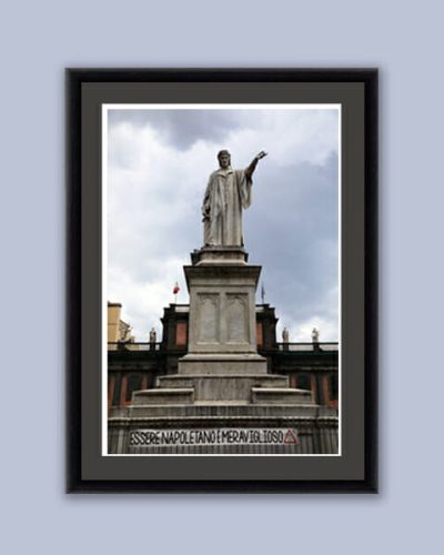 Photo of Monument of Dante Alighieri in Piazza Dante Napoli taken in Naples Italy by Photographer Scott Allen Wilson
