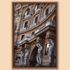 Architecture framed color print taken in Naples Italy by Scott Allen Wilson
