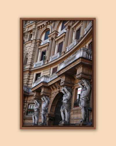 Architecture framed color print taken in Naples Italy by Scott Allen Wilson