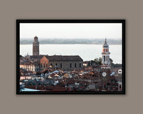 Panoramic view of Venice, Italy taken by Photographer Scott Allen Wilson, capturing Venetian main architectural monuments.