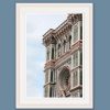 White framed print of the Cathedral of Santa Maria del Fiore in Florence, Italy. Created by Photographer Scott Allen Wilson.
