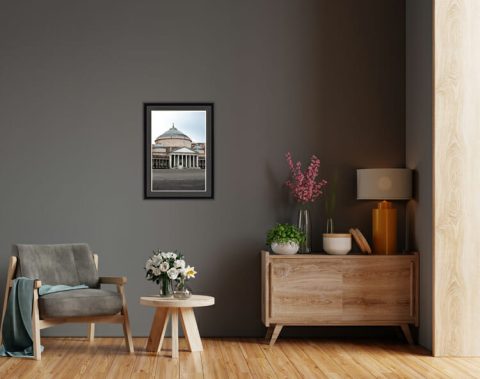 Decoration idea with artistic photo of Piazza del Plebiscito taken in Naples Italy by Photographer Scott Allen Wilson