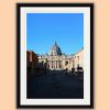 Colorful framed portrait taken by Photographer Scott Allen Wilson in Rome, Italy, showing the St. Peter's Basilica.