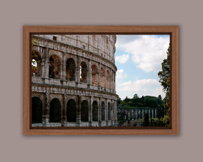 Framed photo of roman Colosseum taken in Rome Italy by Photographer Scott Allen Wilson