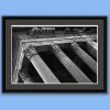 Black and white framed print taken by Photographer Scott Allen Wilson in Rome, Italy, of the Pantheon.