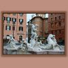 Framed photo of Fontana dei Calderari located at Piazza Navona, taken by Photographer Scott Allen Wilson in Rome Italy.