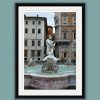 Artistic framed print of Fontana del Moro, located at Piazza Navona in Rome, Italy, taken by Photographer Scott Allen Wilson.