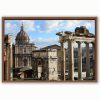 Framed color print taken by Photographer Scott Allen Wilson in Rome, Italy, of the Roman Forum
