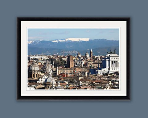Classic framed print of a landscape view of great Rome taken by Photographer Scott Allen Wilson