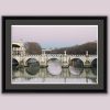 Framed print of Ponte Sant'Angelo in pastel colors taken in Rome, Italy by Photographer Scott Allen Wilson.
