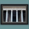 Color framed print of the Pantheon columns taken by Photographer Scott Allen Wilson in Rome, Italy.