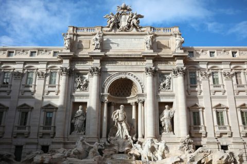 Beautiful landscape photograph of Trevi Fountain taken by Photographer Scott Allen Wilson in Rome, Italy.
