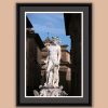 Framed print of the Statue of Neptune in Piazza Della Signoria taken by Photographer Scott Allen Wilson in Florence, Italy.