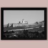 Black and white framed print of the Basilica of Sain francis taken in Assisi, Italy by Photographer and Digital Artist, Scott Allen Wilson.