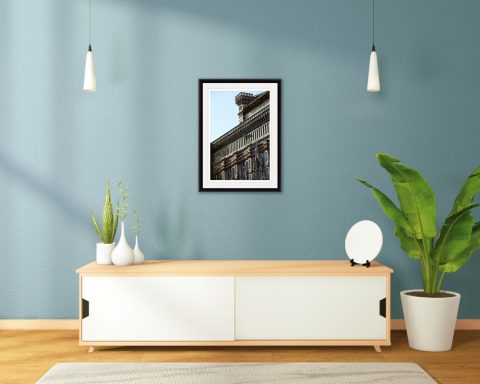 Green wall decoration with detail photography of Santa Maria del Fiore Cathedral taken by Photographer Scott Allen Wilson