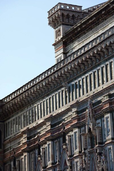 Detail shot in color of the Florence Cathedral taken by Photographer Scott Allen Wilson in Italy