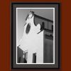 Black and white framed print taken by Photographer and Digital Artist, Scott Allen Wilson in the Basilica di Santo Spirito, located in Florence, Italy.