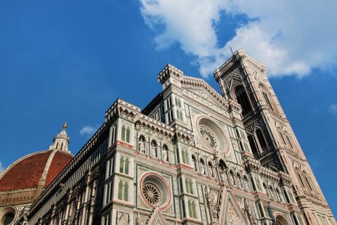 Photo of the Florence Cathedral taken from a low angle by Photographer Scott Allen Wilson