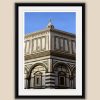 Architecture framed photo of the Baptistery of Saint John located in Florence, Italy
