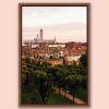 Wooden framed print of an overview of Siena, Italy taken by Photographer Scott Allen Wilson that transmits a comforting vibe.