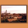 Wooden framed print of an overview of Siena, Italy taken by Photographer Scott Allen Wilson.