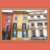 Colorful framed print of Liston 12, a popular bar and cafeteria in Verona, Italy, taken by Photographer Scott Allen Wilson.