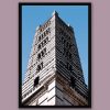 Color framed print by Photographer Scott Allen Wilson who captured the symmetry of the campanile of the Duomo di Siena.