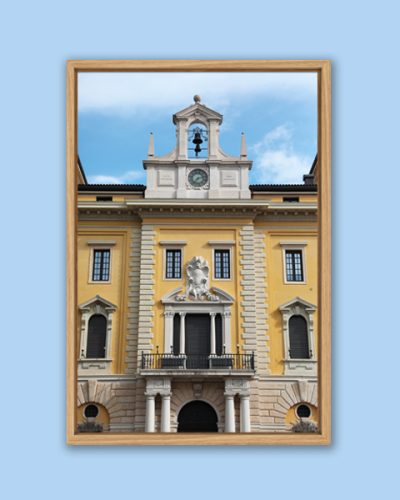 Wooden framed print of the Palazzo delle Poste in Verona, Italy taken by Photographer Scott Allen Wilson