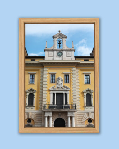 Wooden framed print of the Palazzo delle Poste in Verona, Italy taken by Photographer Scott Allen Wilson