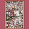 Framed print of a landscape of Naples, Italy that shows the spirit of the city with its crowded, colorful buildings taken by Photographer Scott Allen Wilson.
