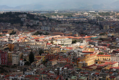 Amazing overview of Naples, Italy with a ray of light running through captured by Photographer Scott Allen Wilson