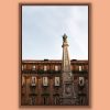 Framed photo of the Obelisco di San Domenico inside the Piazza San Domenico Maggiore in Naples, Italy taken by Photographer Scott Allen Wilson