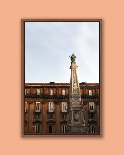Framed photo of the Obelisco di San Domenico inside the Piazza San Domenico Maggiore in Naples, Italy taken by Photographer Scott Allen Wilson