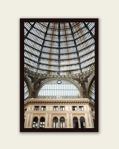 Framed print of Galleria Umberto I taken from a low angle by Photographer Scott Allen Wilson