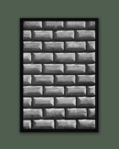 Framed photo of the wall of Palazzo Orsini taken by Photographer Scott Allen Wilson in Naples, Italy.