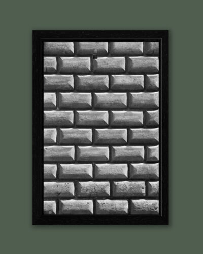 Framed photo of the wall of Palazzo Orsini taken by Photographer Scott Allen Wilson in Naples, Italy.