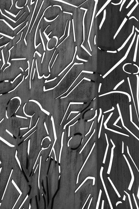 Close shot of the Salvo D'Acquisto monument captured in Naples, Italy by Photographer and Digital Artist, Scott Allen Wilson.