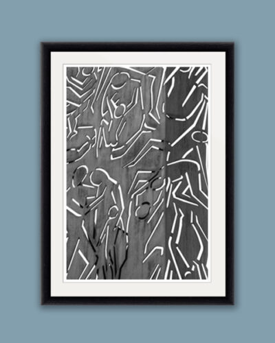 Minimalist framed print of Salvo D'Acquisto monument captured in Naples, Italy by Photographer and Digital Artist, Scott Allen Wilson.