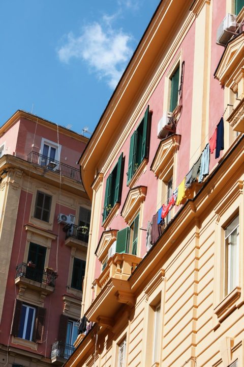 Amazing print taken by Photographer Scott Allen Wilson in Via Santa Caterina de Siena located in Naples, Italy showing the lively personality of the city.