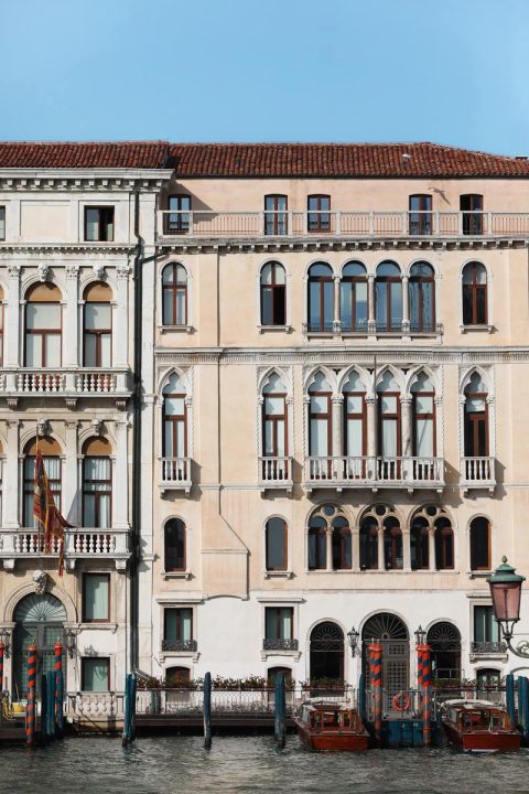 Beautiful photo of palaces along the Grand Canal taken by Photographer Scott Allen Wilson in Venice, Italy.